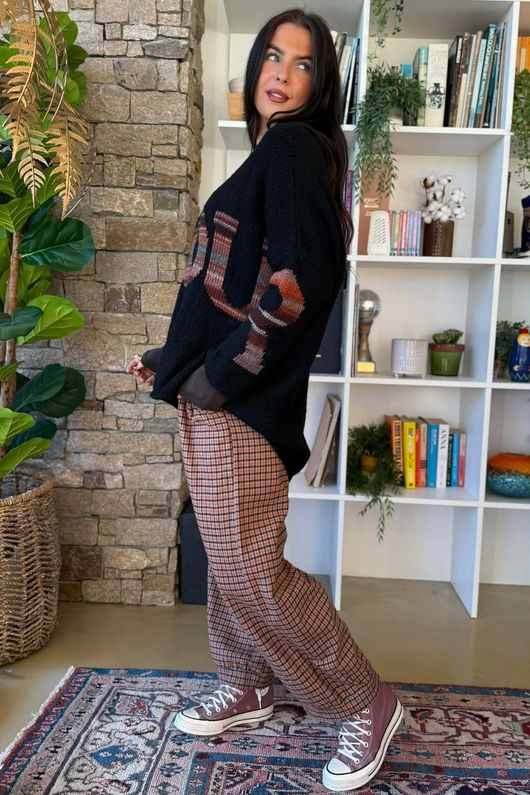 Big Softie Amour Slouch Knit Jumper Black /12=